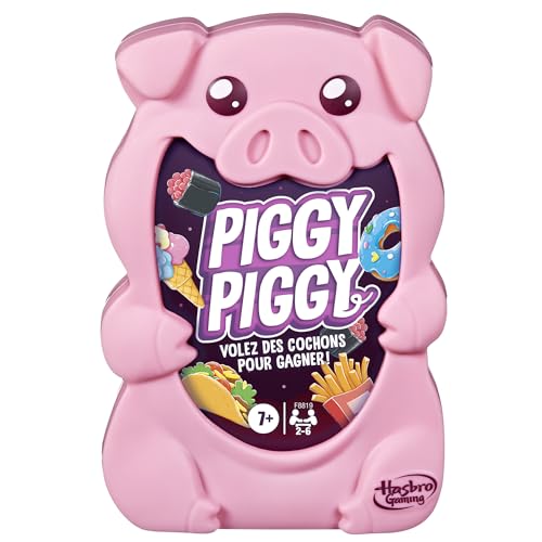 Hasbro Gaming Familien-Kartenspiel Piggy Piggy – französische Version von Hasbro Gaming