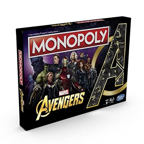 Monopoly: Marvel Avengers Ausgabe, Brettspiel ab 8 Jahren (exklusiv bei Amazon) von Monopoly