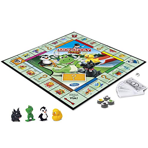 Hasbro Gaming Monopoly Junior Kinder Edition, Italienische Version[Exklusiv bei Amazon] von Monopoly