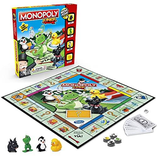 Hasbro Gaming Monopoly Junior Kinder Edition, Italienische Version[Exklusiv bei Amazon] von Monopoly