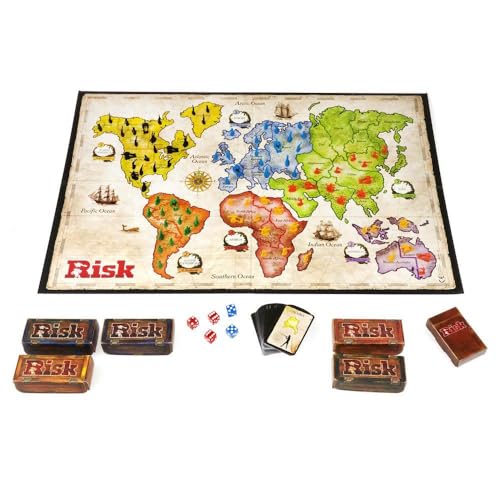Hasbro Gaming - Risk Refresh DK (B7404): Militär-Strategie-Brettspiel für 5 Spieler ab 12 Jahren von Hasbro Gaming