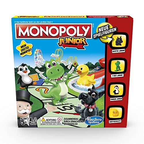 Monopoly Junior, der Klassiker der Brettspiele für Kinder, Familienspiel, ab 5 Jahren von Monopoly