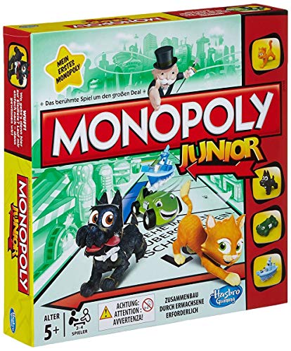Hasbro Monopoly - Junior, der Klassiker der Brettspiele für Kinder, Familienspiel, ab 8 Jahren Hasbro Monopoly - Junior, der Klassiker der Brettspiele für Kinder, Familienspiel, ab 8 Jahren von Hasbro Gaming
