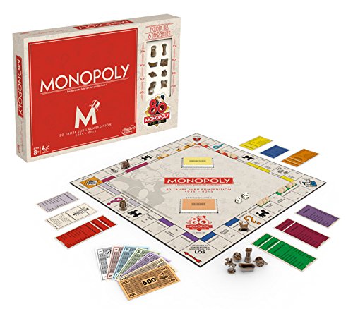 Hasbro Spiele B0622100 - Monopoly 80 Jahre, Familienspiel von Hasbro Gaming