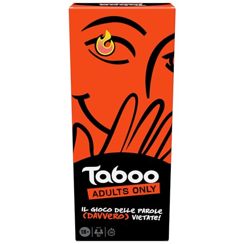 Hasbro Taboo Unzensiert, Brett- und Gesellschaftsspiel für Erwachsene, Gesellschaftsspiele mit Freunden ab 18 Jahren, Fragen und Rätsel bis zu 10 Spieler von Hasbro Gaming