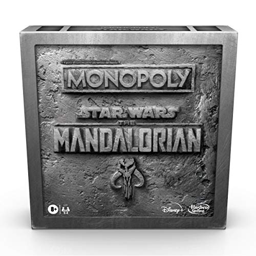 Hasbro Monopoly Star Wars The Mandalorian, Spiel in Box, inspiriert von der TV-Serie The Mandalorian von Monopoly