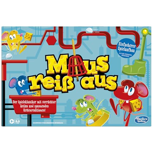 Maus reiß aus Kinder-Brettspiel, Kinderspiel für 2 – 4 Spieler - Deutsche Fassung Maus reiß aus Kinder-Brettspiel, Kinderspiel für 2 – 4 Spieler - Deutsche Fassung von Hasbro Gaming
