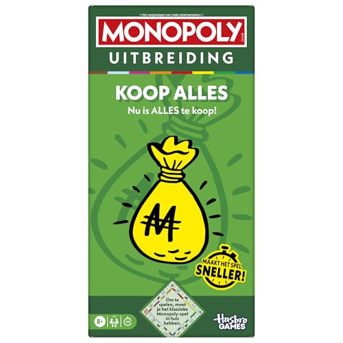Monopoly, Erweiterung, (klassisches Monopoly-Spiel erforderlich, um zu Spielen) – Niederländische Version von Hasbro Gaming