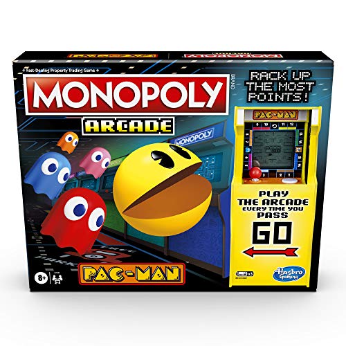 Monopoly Arcade Pac-Man Game; Monopoly Board Game for Children Aged 8 and Up; Includes Banking and Arcade Unit von Monopoly