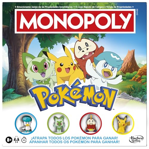 Monopoly Brettspiel Pokémon-Edition – Portugiesische spanische Version Monopoly Brettspiel Pokémon-Edition – Portugiesische spanische Version von Hasbro Gaming
