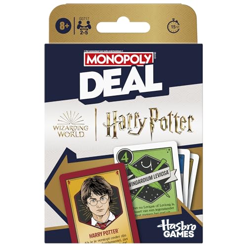 Monopoly Deal Kartenspiel Harry Potter Niederländische Version von Hasbro Gaming