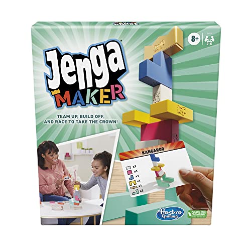 Monopoly Jenga Maker, Wooden Blocks, Stacking Tower Game, Game for Kids Ages 8 and Up, Game for 2-6 Players, Multicolor Monopoly Jenga Maker, Wooden Blocks, Stacking Tower Game, Game for Kids Ages 8 and Up, Game for 2-6 Players, Multicolor von Hasbro Gaming