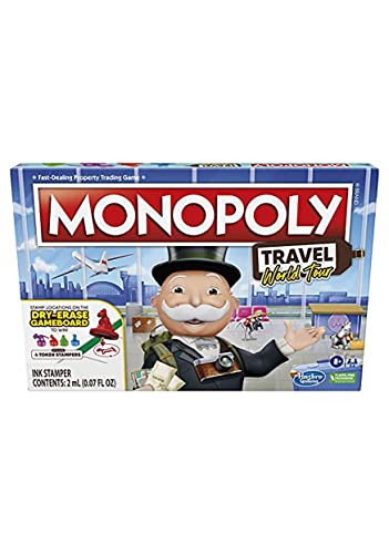 Monopoly Travel World Tour Board Game for Families and Kids Ages 8+, with Token Stampers and Dry-Erase Gameboard, Buy Travel Destinations Monopoly Travel World Tour Board Game for Families and Kids Ages 8+, with Token Stampers and Dry-Erase Gameboard, Buy Travel Destinations von Hasbro Gaming