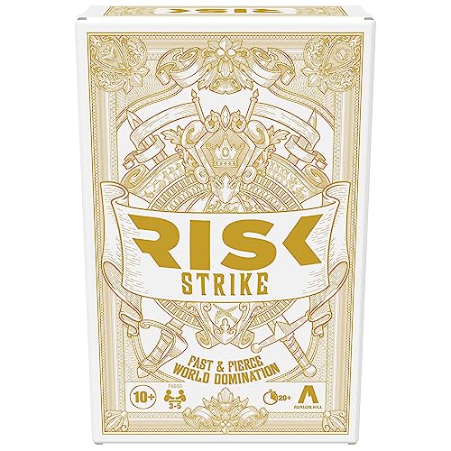 Risk Strike Karten ab 10 Jahren und Würfelspiel, Schnellspiel-Strategie-Kartenspiel für 2-5 Spieler, 20 Min. Durchschnitt, Familienspiele, Partyspiele von Hasbro Gaming