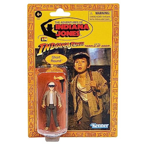 Hasbro Indiana Jones und der Tempel des Todes Retro Collection Shorty, Indiana Jones Action-Figur, 9,5 cm von Hasbro