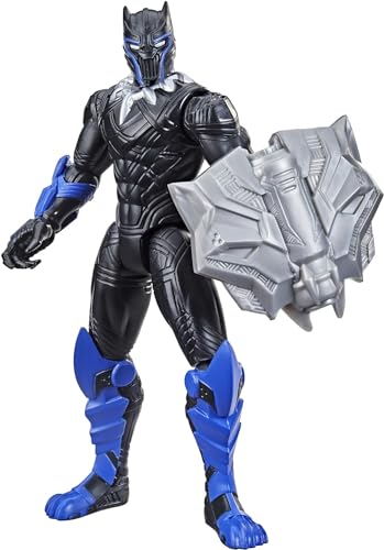 Hasbro Marvel Avengers Mech Strike 15 cm große Action-Figur, Black Panther mit kompatiblem Mech Battle-Accessoire, für Kids ab 4 Jahren von Marvel