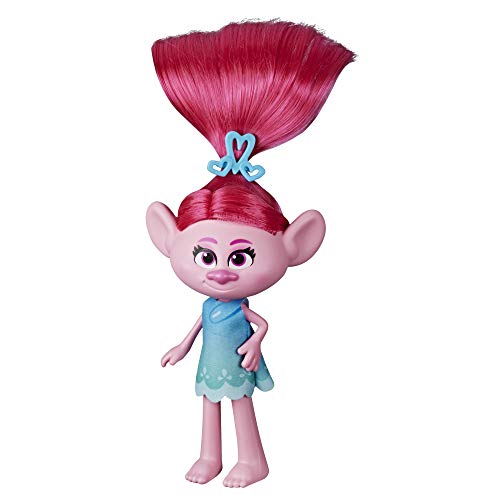 DreamWorks Trolls Styling Poppy Fashion Puppe mit abnehmbarem Kleid und Haarschmuck, inspiriert vom Film Trolls World Tour von Hasbro Trolls