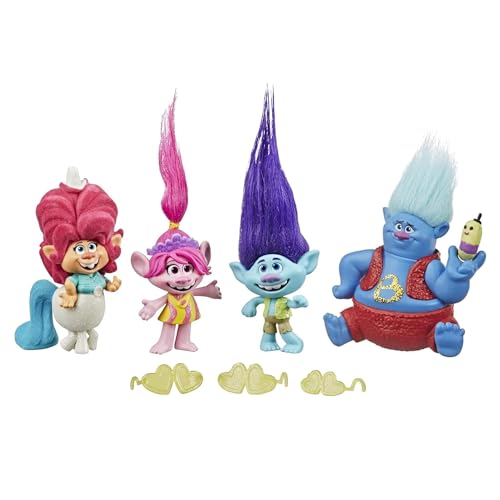 Hasbro DreamWorks Trolls Lonesome Flats Tour Pack, 5 kleine Figuren, inspiriert durch den Film Trolls World Tour, Spielzeug für Kinder ab 4 Jahren von Hasbro Trolls