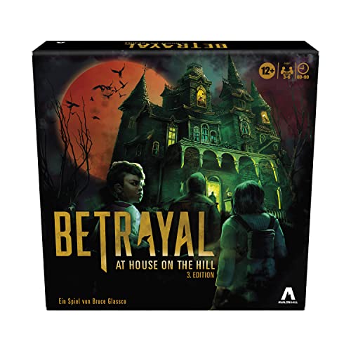 Hasbro Betrayal at House on The Hill dritte Edition, kooperatives Brettspiel ab 12 Jahren, 3 6 Spieler, 50 Spukszenarien Multi-Colour Einheitsgröße von Hasbro Gaming