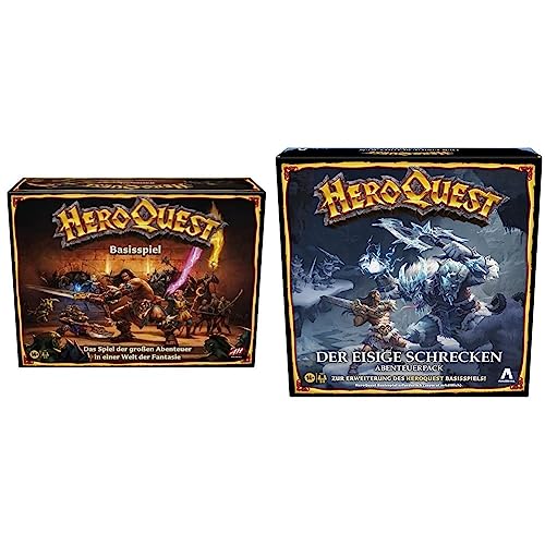 Avalon Hill HeroQuest Brettspiel für Erwachsene und Kinder & Hill HeroQuest Der eisige Schrecken Abenteuerpack, ab 14 Jahren, HeroQuest Basisspiel erforderlich von Hasbro