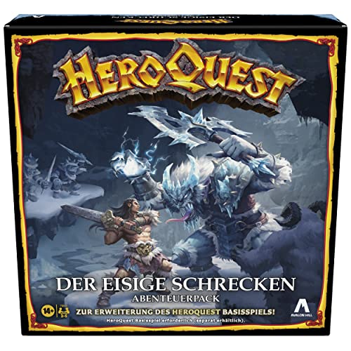 Avalon Hill HeroQuest Der eisige Schrecken Abenteuerpack, ab 14 Jahren, HeroQuest Basisspiel erforderlich von Hasbro