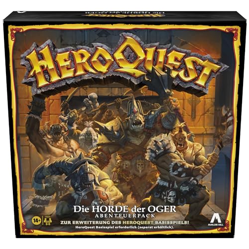 Avalon Hill HeroQuest Die Horde der Oger Abenteuerpack, Rollenspiel, HeroQuest Basisspiel zum Spielen erforderlich - Deutsche Fassung Avalon Hill HeroQuest Die Horde der Oger Abenteuerpack, Rollenspiel, HeroQuest Basisspiel zum Spielen erforderlich - Deutsche Fassung von Hasbro