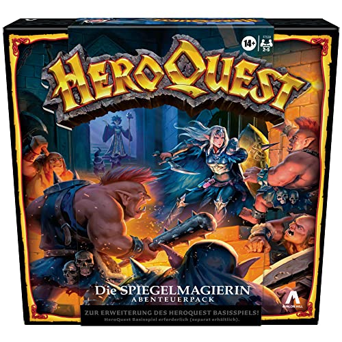Hasbro Avalon Hill HeroQuest Die Spiegelmagierin Abenteuerpack, Erweiterungsset, HeroQuest Basisspiel erforderlich, Deutsche Version von Hasbro