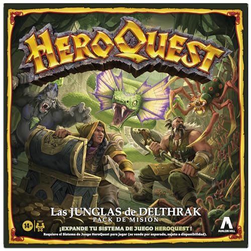 Avalon Hill HeroQuest Pack Mission Die Dschungel von Delthrak | Rollenspiel | ab 14 Jahren | Für 2-5 Spieler | Erfordert HeroQuest Spielsystem zum Spielen Avalon Hill HeroQuest Pack Mission Die Dschungel von Delthrak | Rollenspiel | ab 14 Jahren | Für 2-5 Spieler | Erfordert HeroQuest Spielsystem zum Spielen von Hasbro