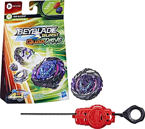 Hasbro Beyblade Burst QuadDrive, Starter Pack mit Kreisel Roar Balkesh B7 (Verteidigung/Endurance und Lance), für Kinder, F3338EU4, one Size von Hasbro