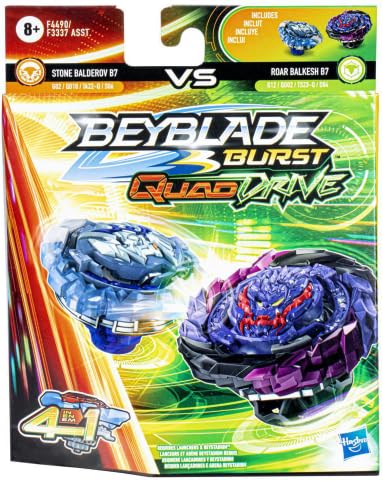 Beyblade Burst QuadDrive Stone Balderov B7 & Roar Balkesh B7 Kreisel 2 Stück Beyblade Burst QuadDrive Stone Balderov B7 & Roar Balkesh B7 Kreisel 2 Stück von Hasbro