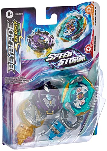 Beyblade Burst Surge Speedstorm Glide Dullahan D6 und Minoboros M6 Kreisel Doppelpack – 2 Battle Kreisel, Spielzeug für Kinder von Hasbro