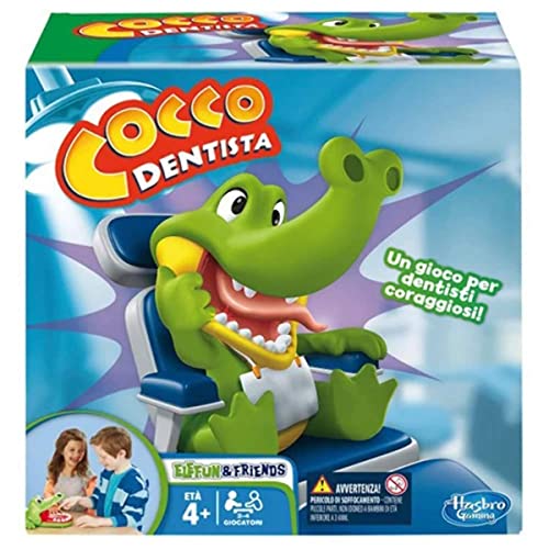 Hasbro Spiele - Kroko Doc, Geschicklichkeitsspiel, Kinderspiel ab 4 Jahren (italienische Version) von Hasbro Gaming
