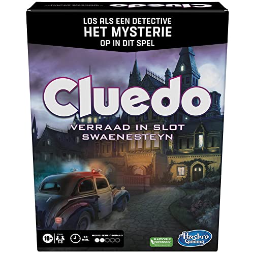 Cluedo-Brettspiel Verrat in Slot Swaenesteyn, Cluedo-Escaperoomspiel, kooperatives Familienbrettspiel, Detektivspiele (niederländische Version) von Hasbro Gaming