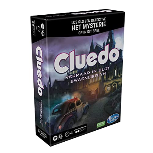 Cluedo-Brettspiel Verrat in Slot Swaenesteyn, Cluedo-Escaperoomspiel, kooperatives Familienbrettspiel, Detektivspiele (niederländische Version) von Hasbro Gaming