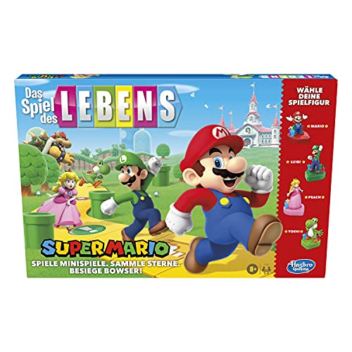Hasbro Das Spiel des Lebens Super Mario Brettspiel für Kinder ab 8 Jahren, Minispiele Spielen, Sterne sammeln und gegen Bowser kämpfen Hasbro Das Spiel des Lebens Super Mario Brettspiel für Kinder ab 8 Jahren, Minispiele Spielen, Sterne sammeln und gegen Bowser kämpfen von Hasbro Gaming