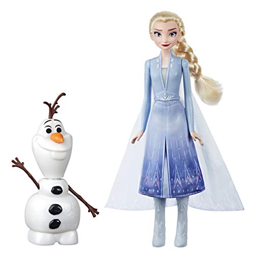 Hasbro Disney, ELSA & Olaf, Lift Elsa's Arms Olaf bewegt, spricht und leuchtet auf mit dem Disney-Film Die Eiskönigin 2 - Spielzeug für Kinder ab 3 Jahren - deutsche Sprache von Hasbro Gaming