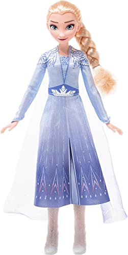 Hasbro Eiskönigin Singende ELSA Puppe mit Musik in blauem Kleid zu Disneys Die Eiskönigin 2, Spielzeug für Kinder ab 3 Jahren, 57237821, Mehrfarben von Hasbro