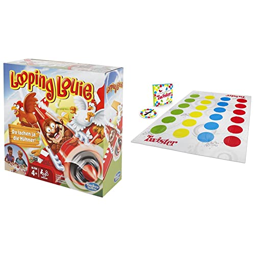 Hasbro 15692398 Looping Louie Kinderspiel, lustiges 3D Spiel, Partyspiel für Kindergeburtstage & Erwachsene, 2-4 Spieler, ab 4 Jahren & Hasbro Gaming Gaming Twister Spiel von Hasbro