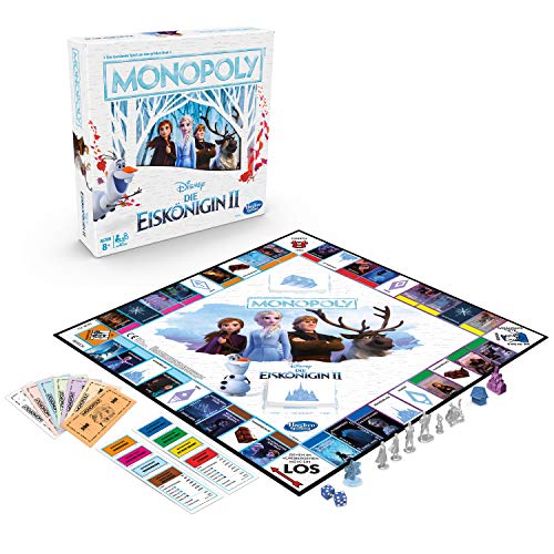 Monopoly Hasbro 61106642 Disney Die Eiskönigin 2, Brettspiel für Kinder ab 8 Jahren von Monopoly
