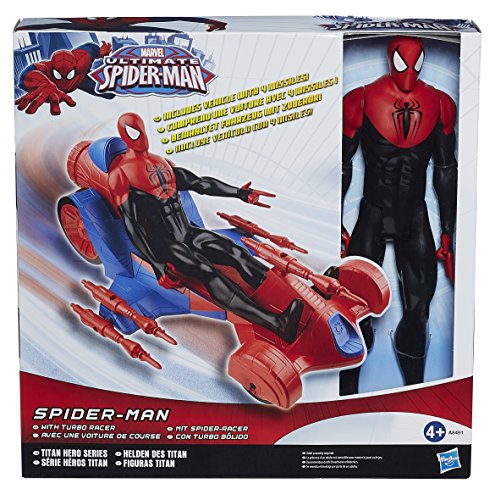 Hasbro A8491EU4 - Spider-Man Giant Action Figur mit Spider-Racer von SPIDER-MAN