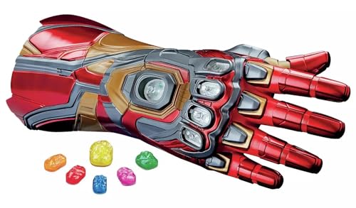 Hasbro Marvel Legends Series Iron Man Nano Gauntlet, elektronischer Handschuh mit Gelenken, Lichtern und Sounds, abnehmbare Infinity-Steine, F0196, One Size von Hasbro