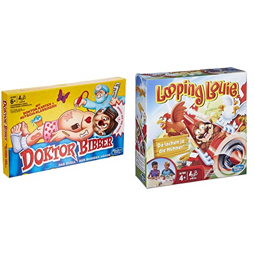 Hasbro B2176398 Dr. Bibber - Das Duell Der Ruhigen Hände, klassisches Vorschulspiel & Looping Louie Kinderspiel, lustiges 3D Spiel, Partyspiel für Kindergeburtstage, 2-4 Spieler, ab 4 Jahren Hasbro B2176398 Dr. Bibber - Das Duell Der Ruhigen Hände, klassisches Vorschulspiel & Looping Louie Kinderspiel, lustiges 3D Spiel, Partyspiel für Kindergeburtstage, 2-4 Spieler, ab 4 Jahren von Hasbro