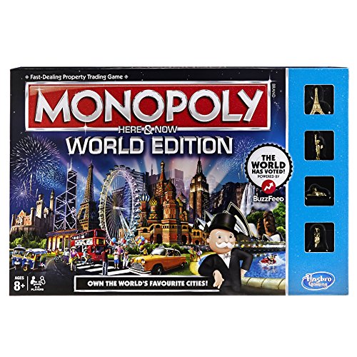 Hasbro B2348102 – Monopoly Here & Now – World Edition – Brettspiel (Englische Sprache) [UK Import] von Hasbro