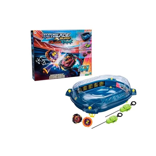 Beyblade Burst QuadStrike Thunder Edge Battle Set, Battle Set mit Beystadium-Arena, 2 Kreiseln und 2 Startern, ab 8 von BEYBLADE