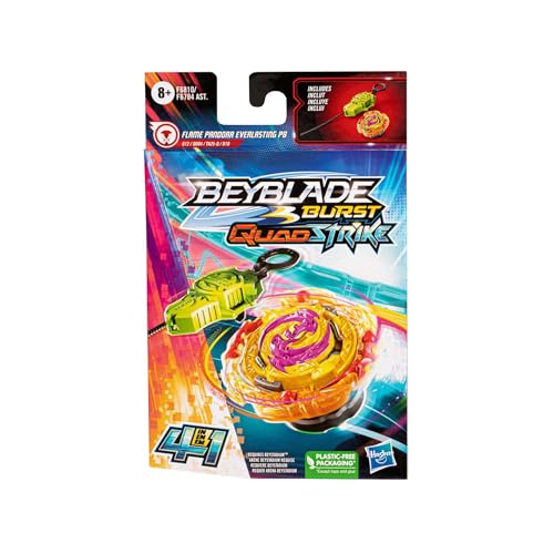 Hasbro Beyblade Burst QuadStrike Flame Pandora Everlasting P8 Kreisel Starter Pack, Battle Kreisel Spielzeugset mit Starter, Mittel Hasbro Beyblade Burst QuadStrike Flame Pandora Everlasting P8 Kreisel Starter Pack, Battle Kreisel Spielzeugset mit Starter, Mittel von Hasbro