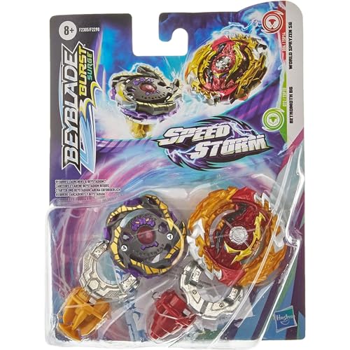 Hasbro Beyblade Burst Surge Speedstorm World Spryzen S6 und Betromoth B6 Kreisel Doppelpack – Battle Kreisel Spielzeug von Hasbro