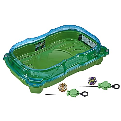 Hasbro Beyblade Burst Turbo Slingshock Cross Collision Battle Set – Komplettes Set mit Beyblade Burst Beystadium-Arena, Battling Kreiseln und Startern – Alter 8+ von Beyblade