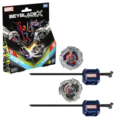 Beyblade X Marvel Collab Spider-Man 3-60F vs. Venom 3-80N Multipack Set Beyblade X Marvel Collab Spider-Man 3-60F vs. Venom 3-80N Multipack Set von Hasbro