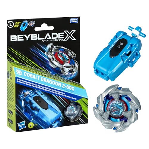 Beyblade X Cobalt Dragoon 2-60C Deluxe linksdrehdes Schnur-Starter Set Beyblade X Cobalt Dragoon 2-60C Deluxe linksdrehdes Schnur-Starter Set von Hasbro Beyblade