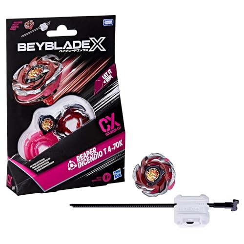 Hasbro Beyblade X Reaper Incendio T 4-70K CX Starter Pack Kreisel und Starter Hasbro Beyblade X Reaper Incendio T 4-70K CX Starter Pack Kreisel und Starter von Hasbro